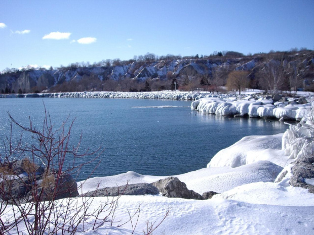 jezioro Ontario zima #jeziora #JezioroOntario #zima #Toronto #Kanada