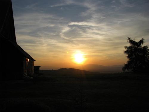 Zachód słońca w Tatrach #słońce #Tatry #zachód