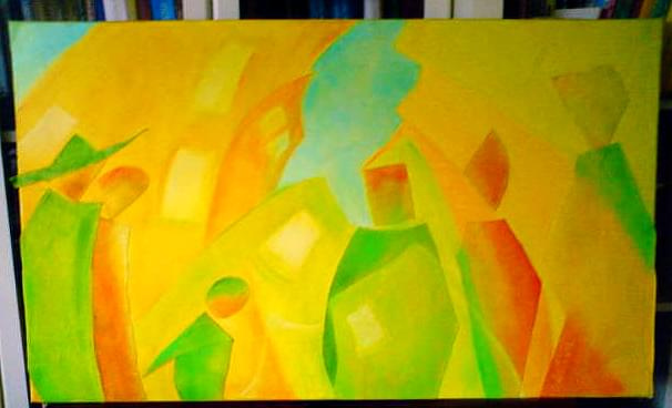 Miasto
olej, tech.mieszana,
płótno, 60x100, sprzedany