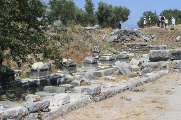 Milet - Łaźnie Faustyny - Palaestra, widok z Apodyterium