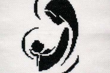 #haft #religijne #MatkaBoska #Madonna #HaftKrzyżykowy