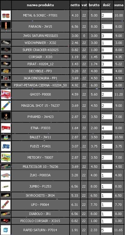 Planowany snuff na sylwester 08/09 ale zapewne jeszcze cos sie doda ; ]