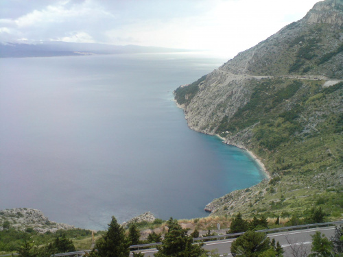 wakacje 2008 w drodze na Chorwacką wyspę Korculę -a to półwysep Peljesac. Śliczne widoki,boska woda,i...niebezpieczne przepaści #Chorwacja
