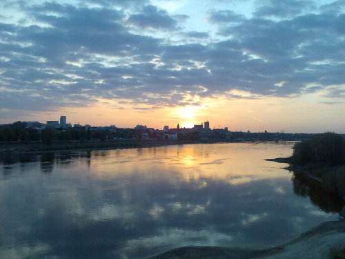 #warszawa #miasto #rzeka #Wisła #ZachódSłońca
