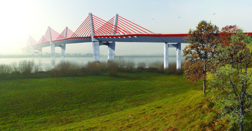 most na rzece Wisle w Kwidzynie