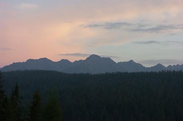 Widok na Tatry od strony Bukowiny #Góry #Tatry #Bukowina