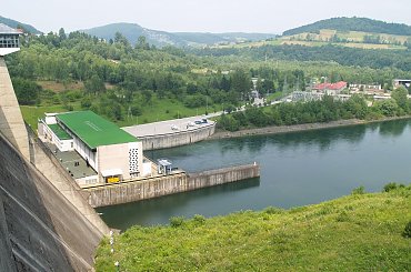 widok z zapory #solina