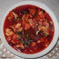 Barszcz czerwony z fasolą #zupa #barszcz #fasola #jedzenie #kulinaria #gotowanie #PrzepisyKulinarne