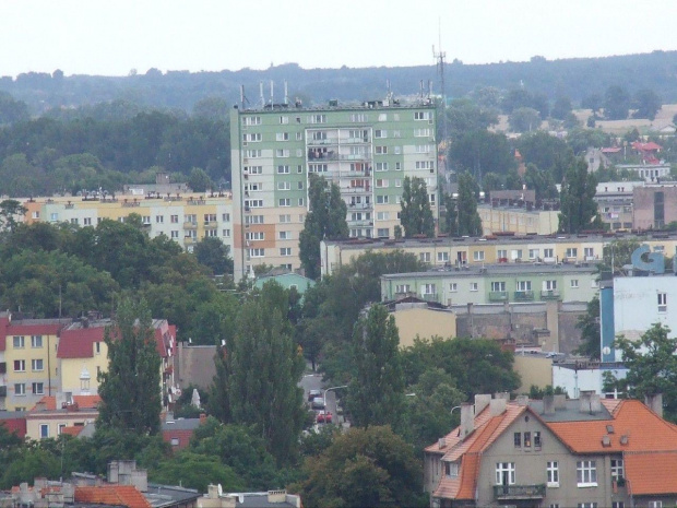 Gniezno widoki miasta z wieży katedry