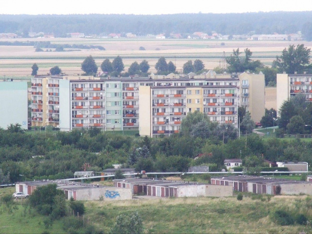 Gniezno widoki miasta z wieży katedry