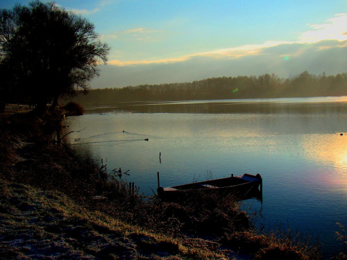 #krajobraz #zima #jezioro