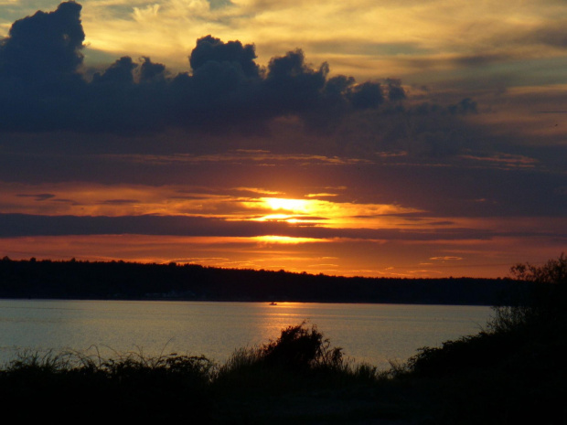 Zachód słońca nad jeziorem Poraj #ZachódSłońca