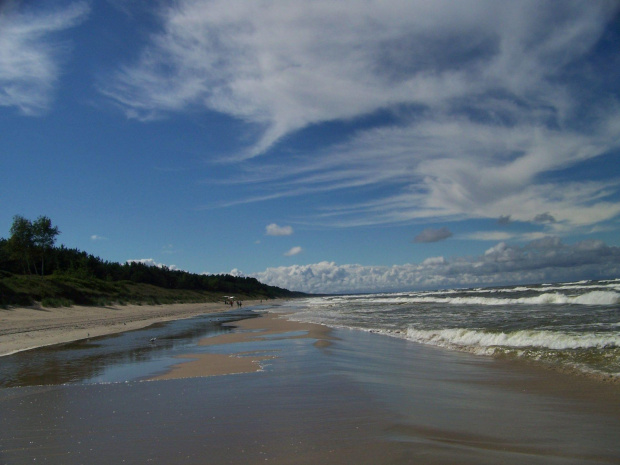 plaża krynica morska jesień #plaża #KrynicaMorska #morze