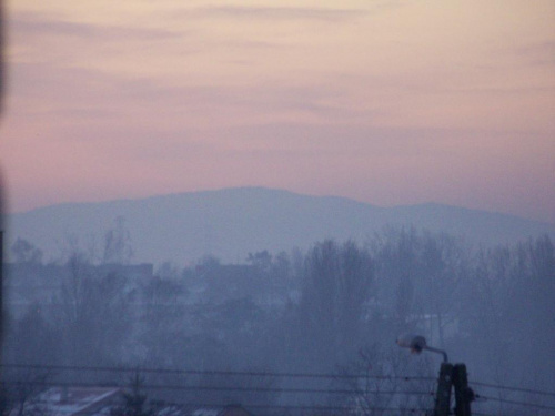 Babia góra z mojego okna #beskid #góry #jaworzno #krajobraz #wschód #babia #diablak