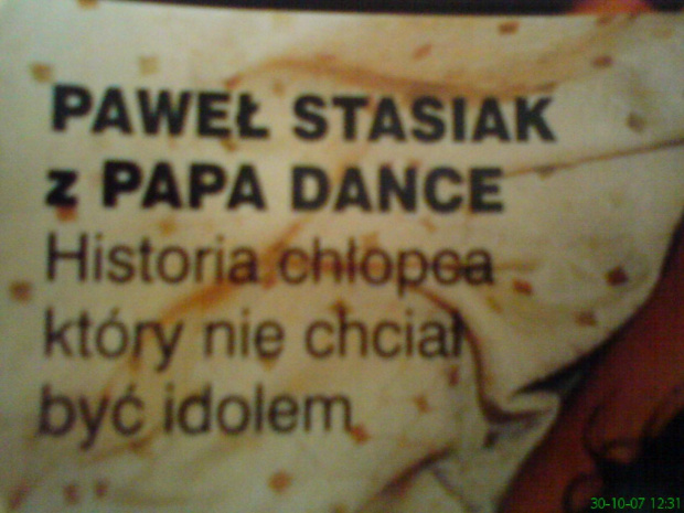 stasiak paweł gazeta #dock44 #muzyka #PapaDance #stasiak #exdance #pop #kiczwawrzyszak