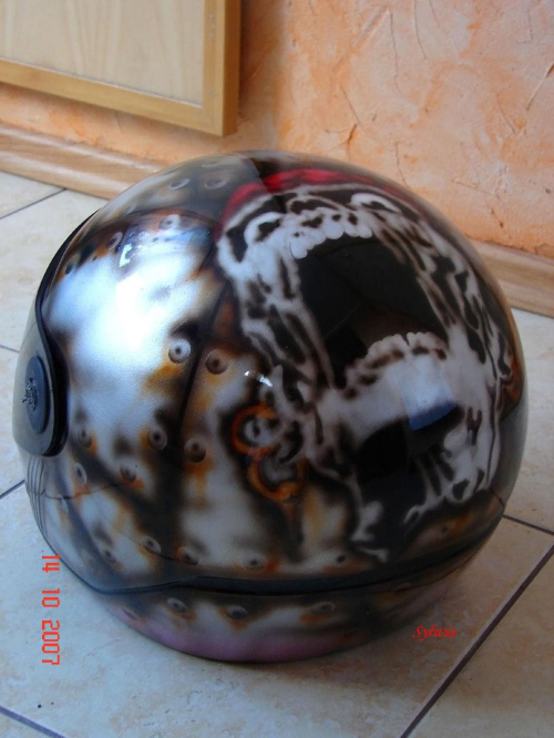 Airbrush #aerograf #kask