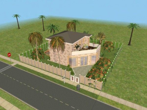 Dom wybudowany w grze The Sims 2 #dom #TheSims2
