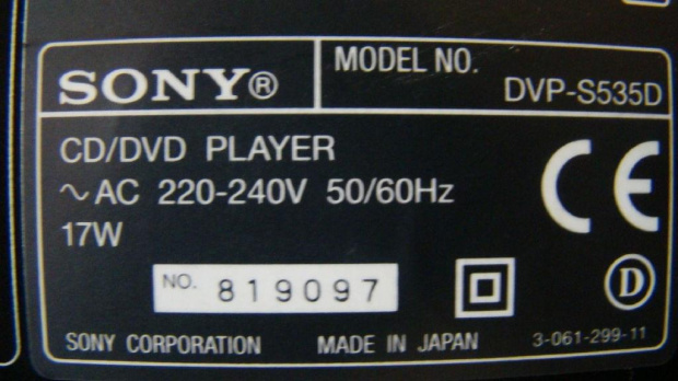 SONY DVP-S535D