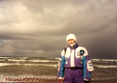 Krynica Morska 2000r. #Bałtyk #KrynicaMorska #Morze #Plaża #Polska #Urlop #Wczasy #Wypoczynek #Zima