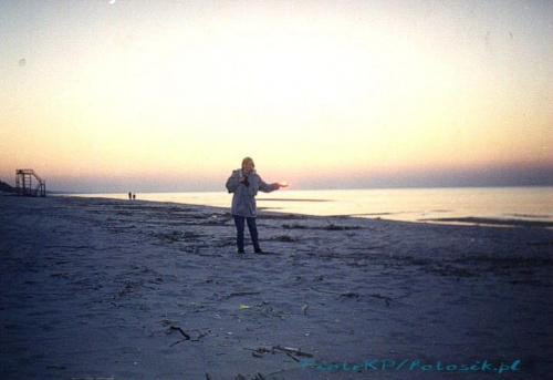 Krynica Morska 1999r. #Bałtyk #KrynicaMorska #Morze #Plaża #Polska #Urlop #Wczasy #Wypoczynek #Zima