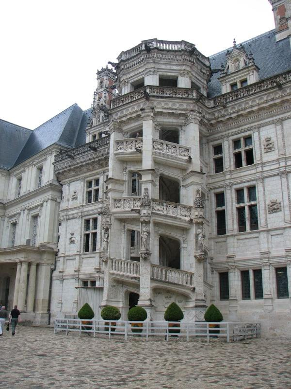 schody na zamku w Blois