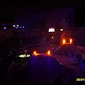 płomienie ognia w trakcie utworu Feuer Frei grupy Rammstein, na rozpoczęcie Diverse Night of the Jumps 2007 Katowice