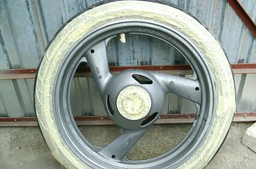 Malowanie felg Yamaha FJ 1200 #FelgaFj #YamahaFj #fido