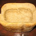 Nieudana próba wypieku chleba z miodem.
Smak jest dobry, wygląd trochę mniej.